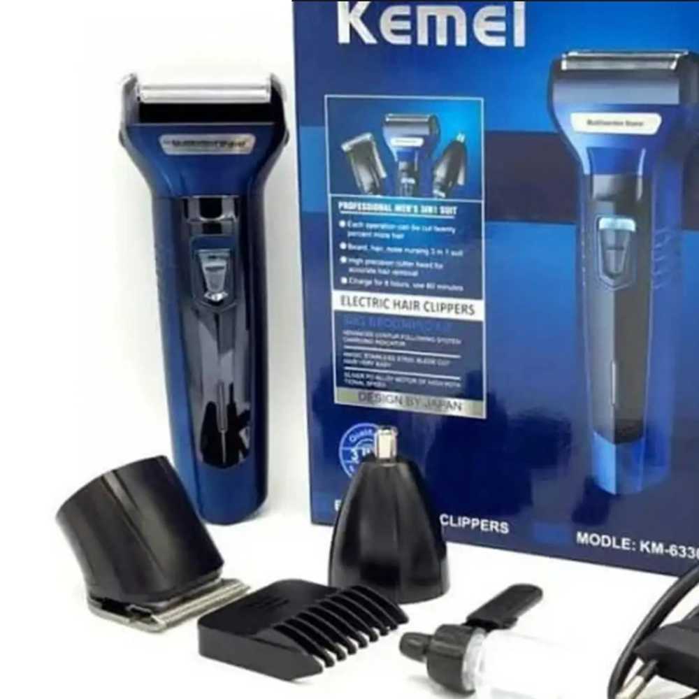 3 in 1 Professional Rechargeable Hair Clipper Trimmer & Shaver