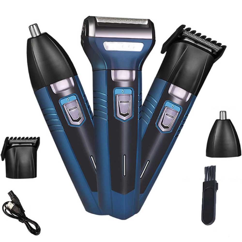 3 in 1 Professional Rechargeable Hair Clipper Trimmer & Shaver