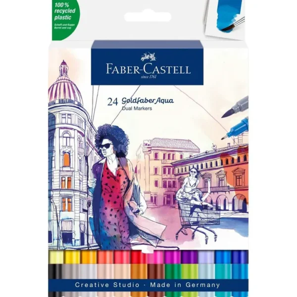 Goldfaber Aqua Dual Marker wallet of 24 [IP][1Box]