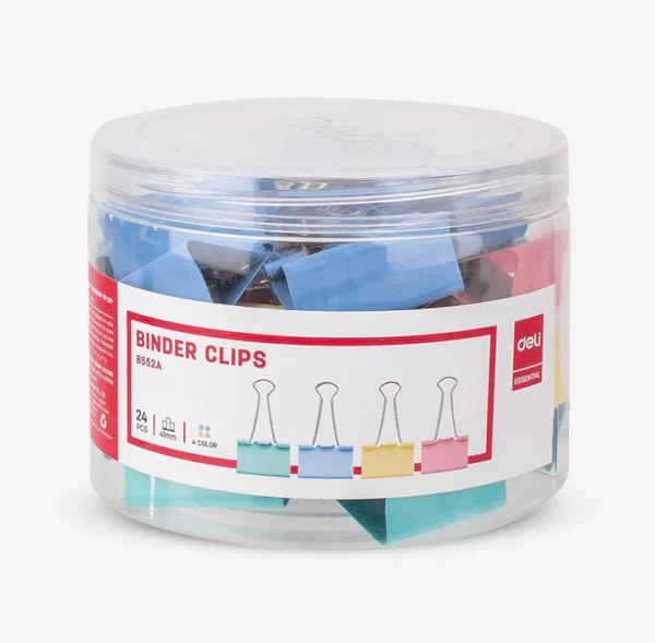 Deli Binder Clip 41mm [IP][1Tub]
