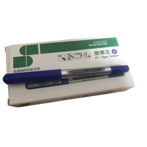 P7 Roller Ball Pen Sunwood 0.5mm BLUE [PD] [1PC]