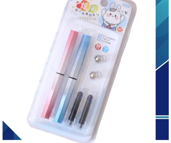 Pack of Two Fancy Fountain Pen with 2 Cartridges [PD] [1Pc]