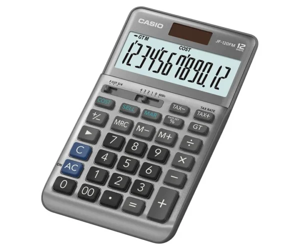 Casio JF-120FM 12-Digits Compact Desktop Calculator [IP][1Pc]