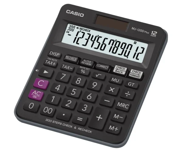 Casio MJ-120D Plus 12-Digits Mini Desktop Calculator [MS][1Pc]