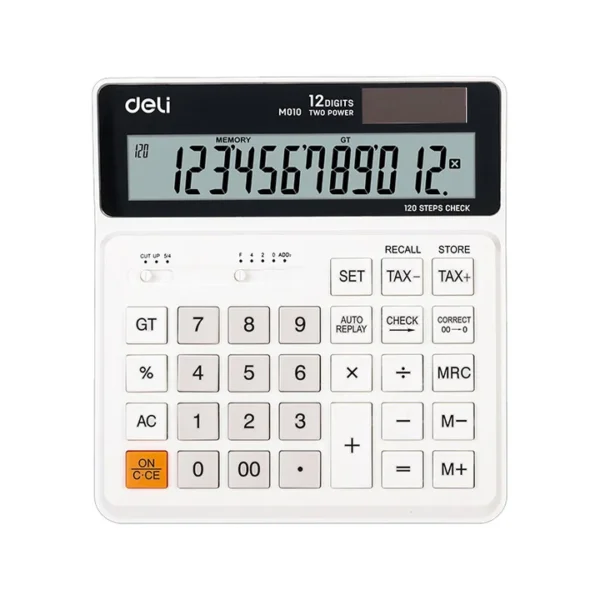 Deli EM01010 12 Digits Desktop Calculator [MS][1Pc]