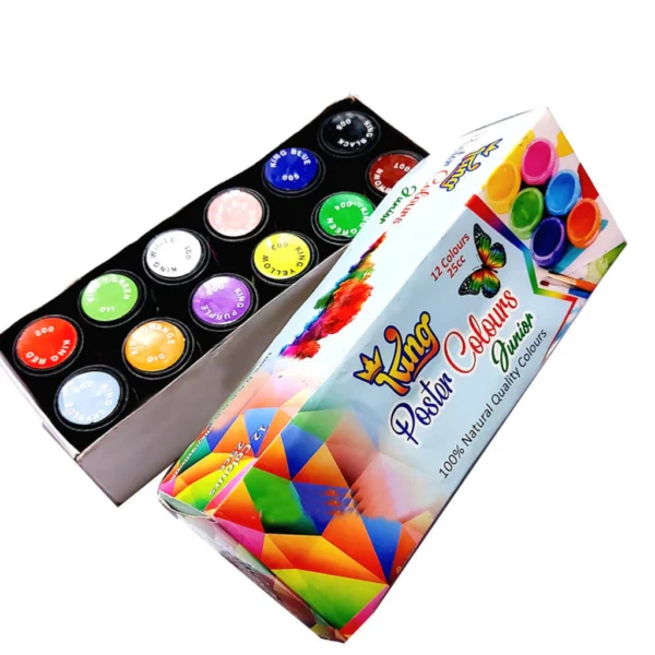 PC02 Junior King Poster Colors 12 Bright Different Shad ...