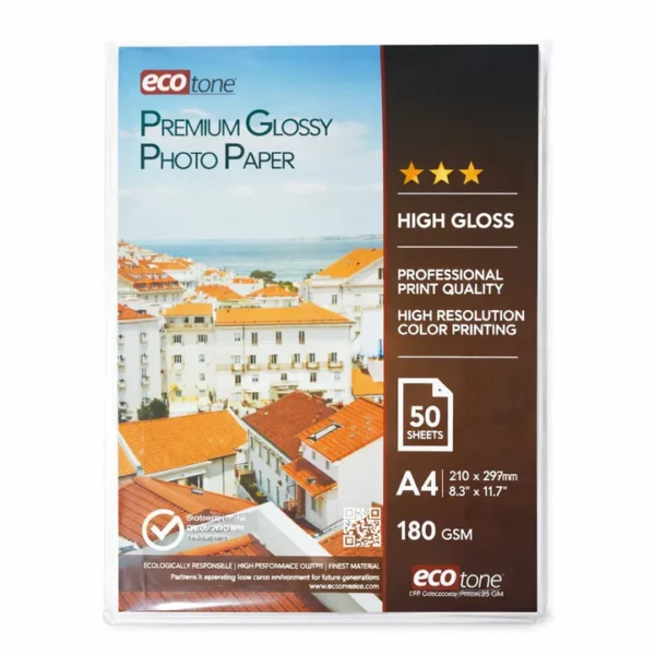 Ecotone Single Side Glossy Photo Paper A4 180g [RS][1Pa ...