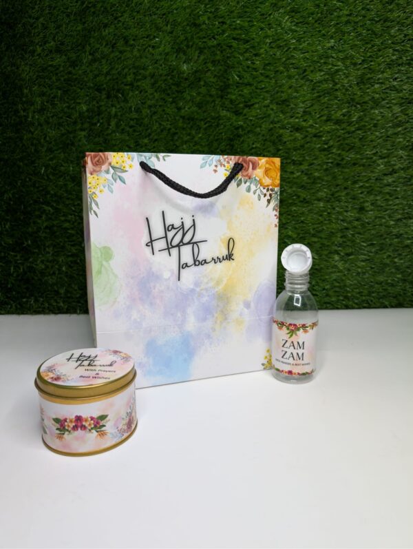 Vibrant Watercolor Floral Hajj Tabarruk Gift Set (Code: HSSF)