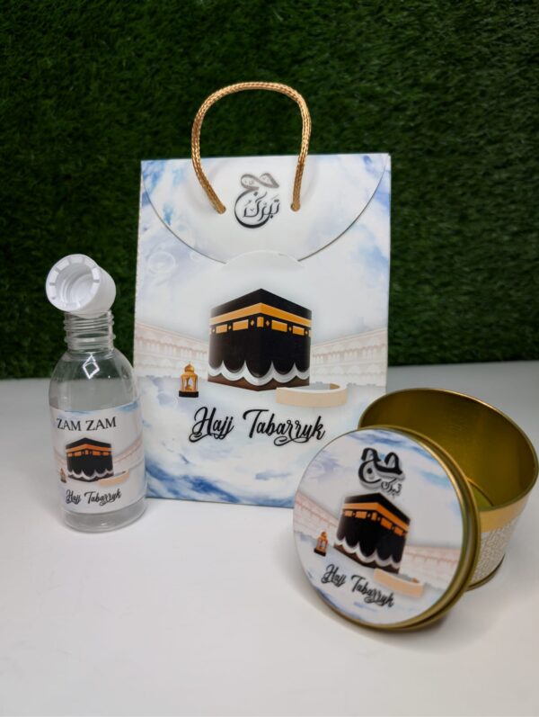 Scenic Kaaba Theme Hajj Tabarruk Gift Set (Code: HSSW)