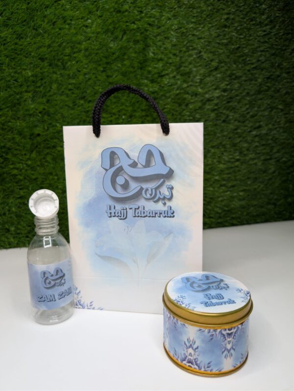 Serene Pastel Blue Hajj Tabarruk Gift Set (Code: HSSB)